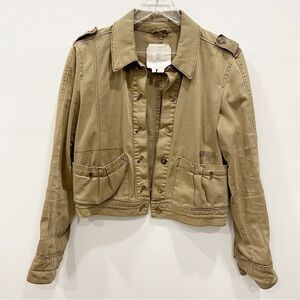 Anthropologie Hei Hei Cropped Utility Jacket Small Military Style